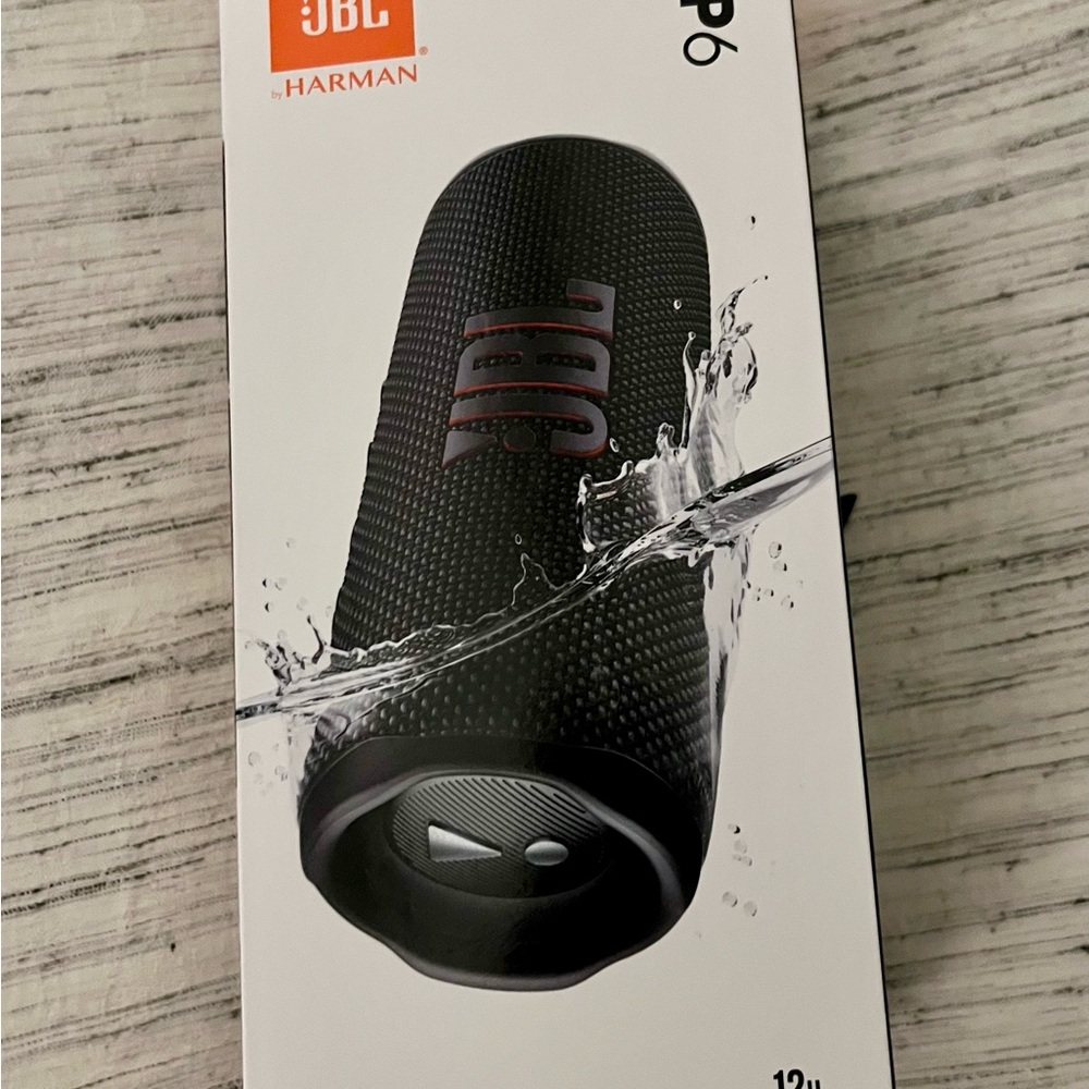 JBL Flip6 Black Adventure-Ready Bluetooth Speaker